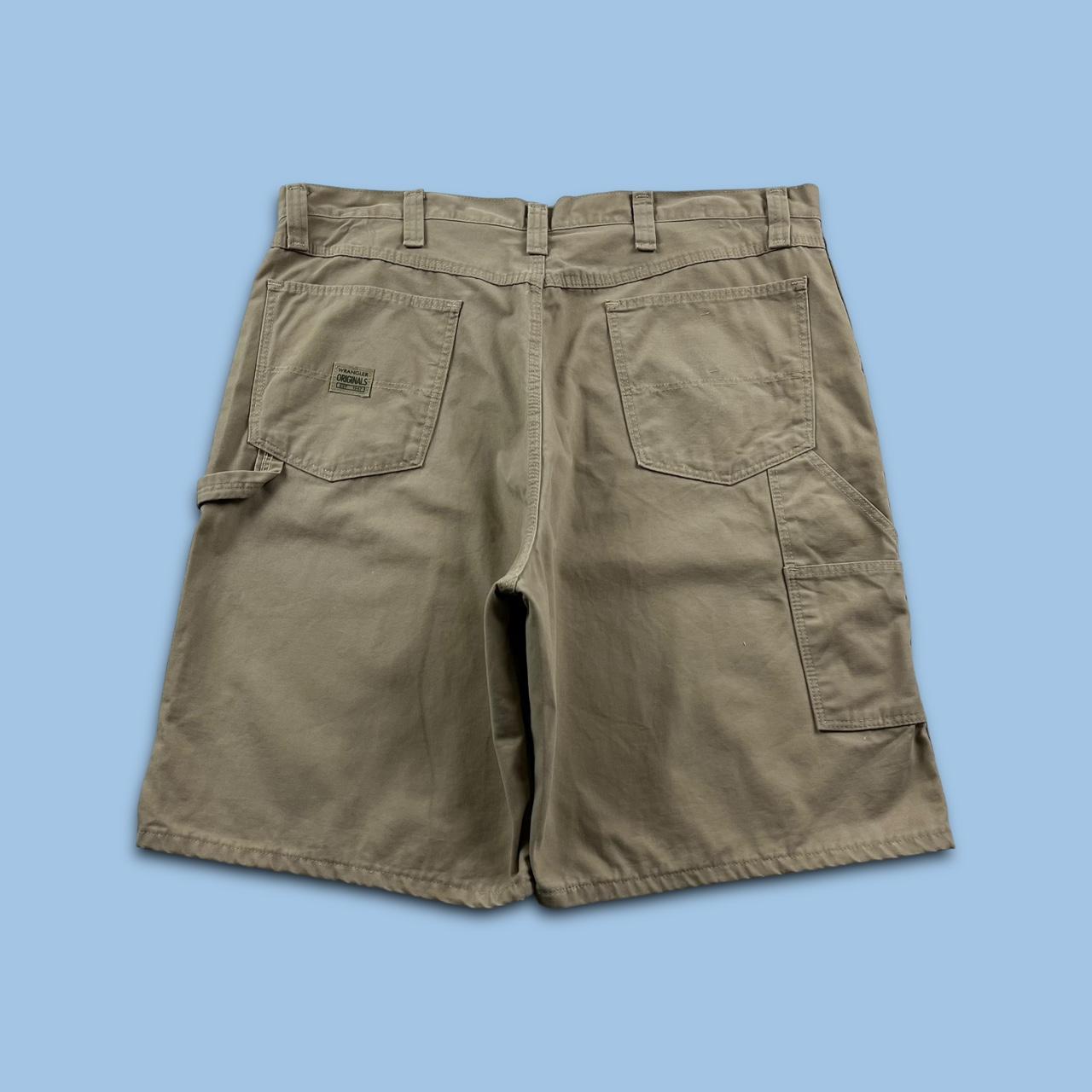 VINTAGE WRANGLER BAGGY CARPENTER JORTS BEIGE (40w)
