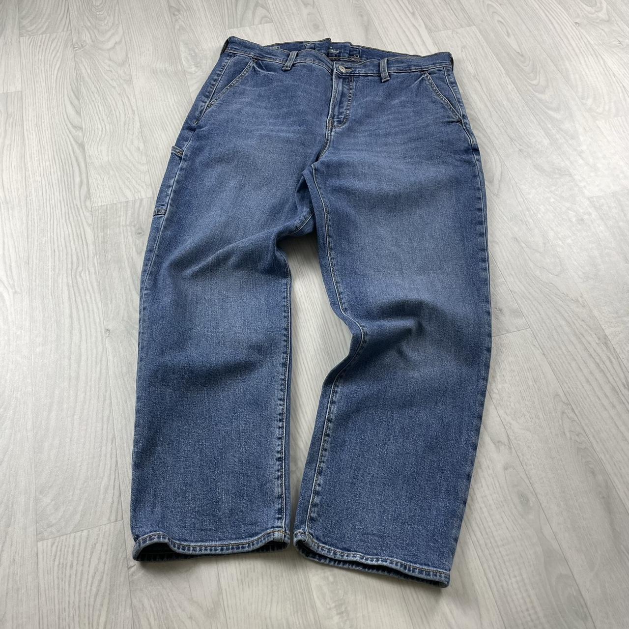 VINTAGE OLD NAVY BAGGY CARPENTER JEANS BLUE (36x28)