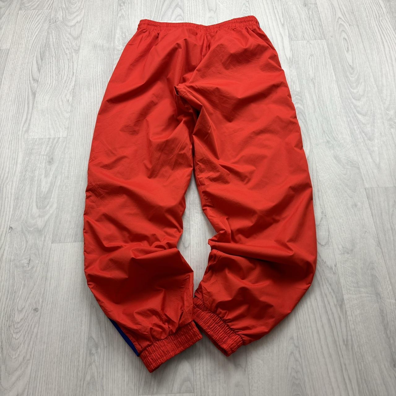 ADIDAS BAGGY TRACKSUIT BOTTOMS RED