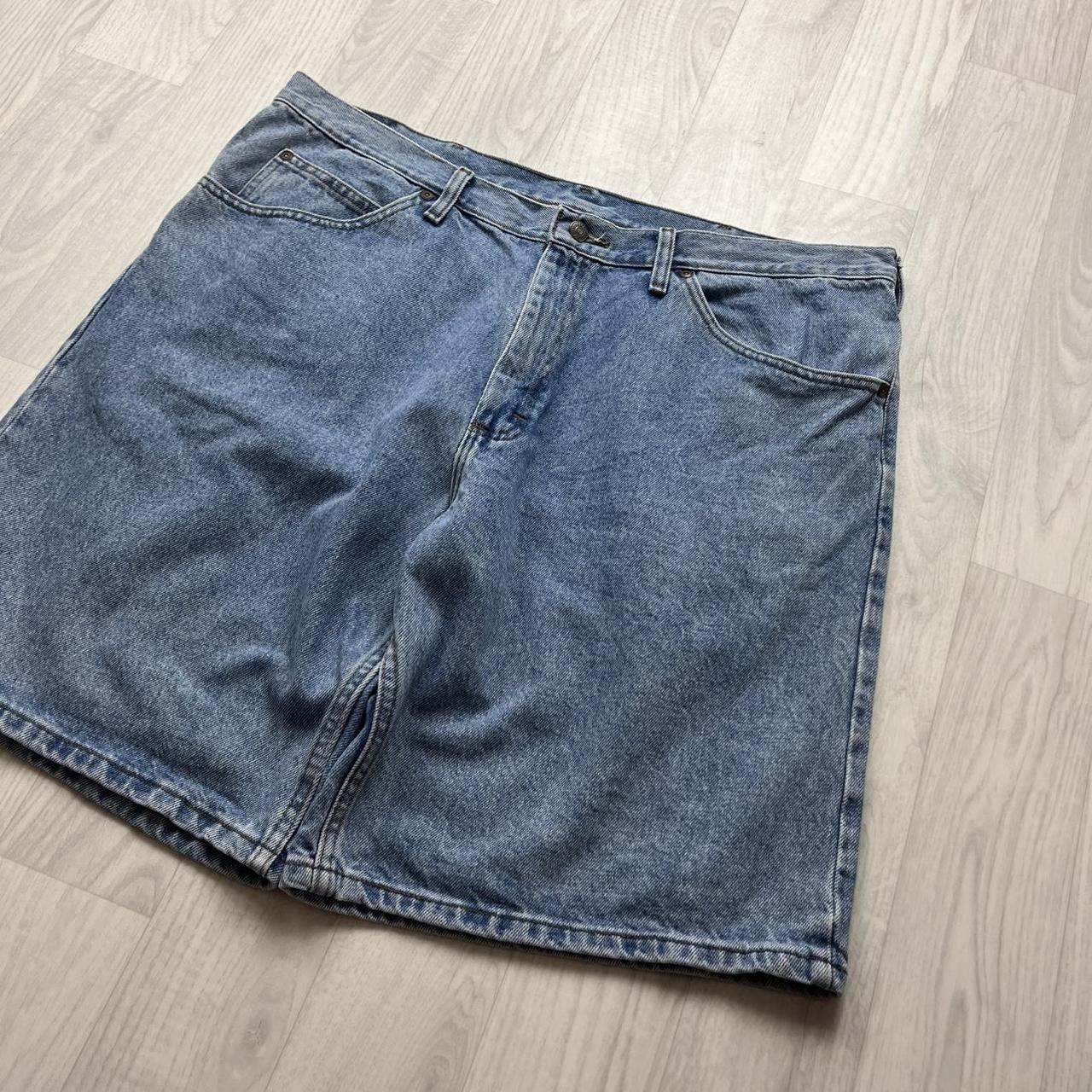 VINTAGE Y2K LEE BAGGY JORTS BLUE