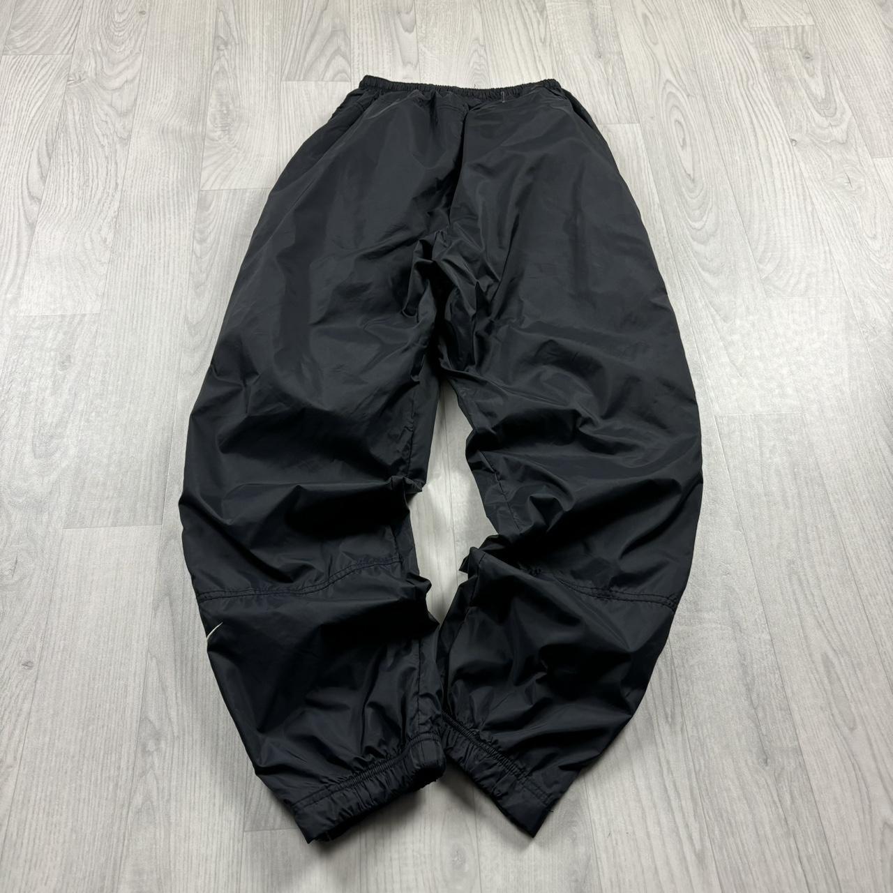 VINTAGE 90s NIKE BAGGY TRACKSUIT BOTTOMS BLACK