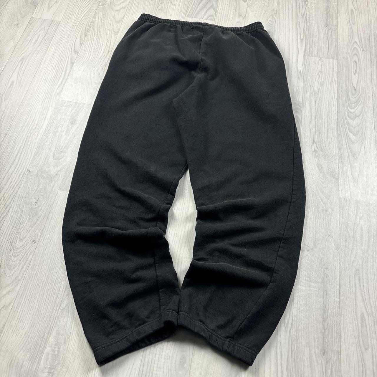 VINTAGE 00s CHAMPION BAGGY COTTON SWEATPANTS BLACK