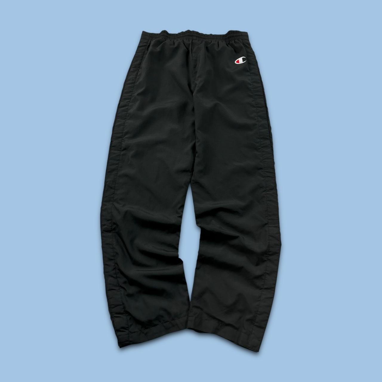 VINTAGE Y2K CHAMPION BAGGY TRACKSUIT BOTTOMS BLACK