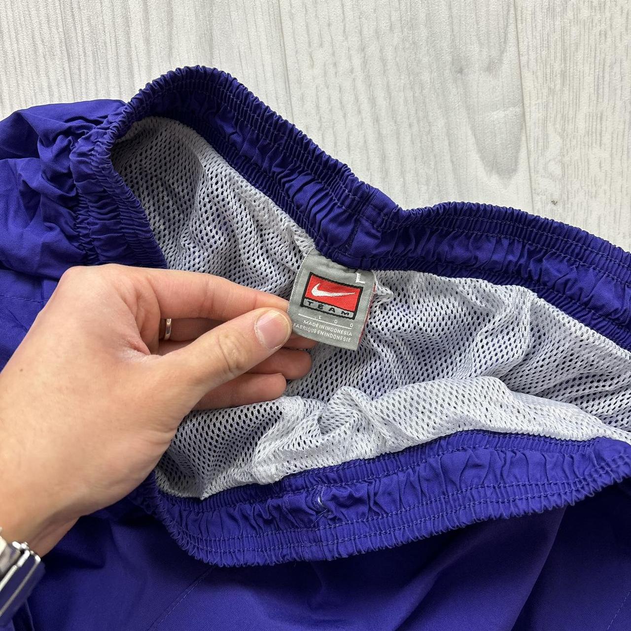 VINTAGE Y2K NIKE TEAM BAGGY TRACKSUIT BOTTOMS PURPLE