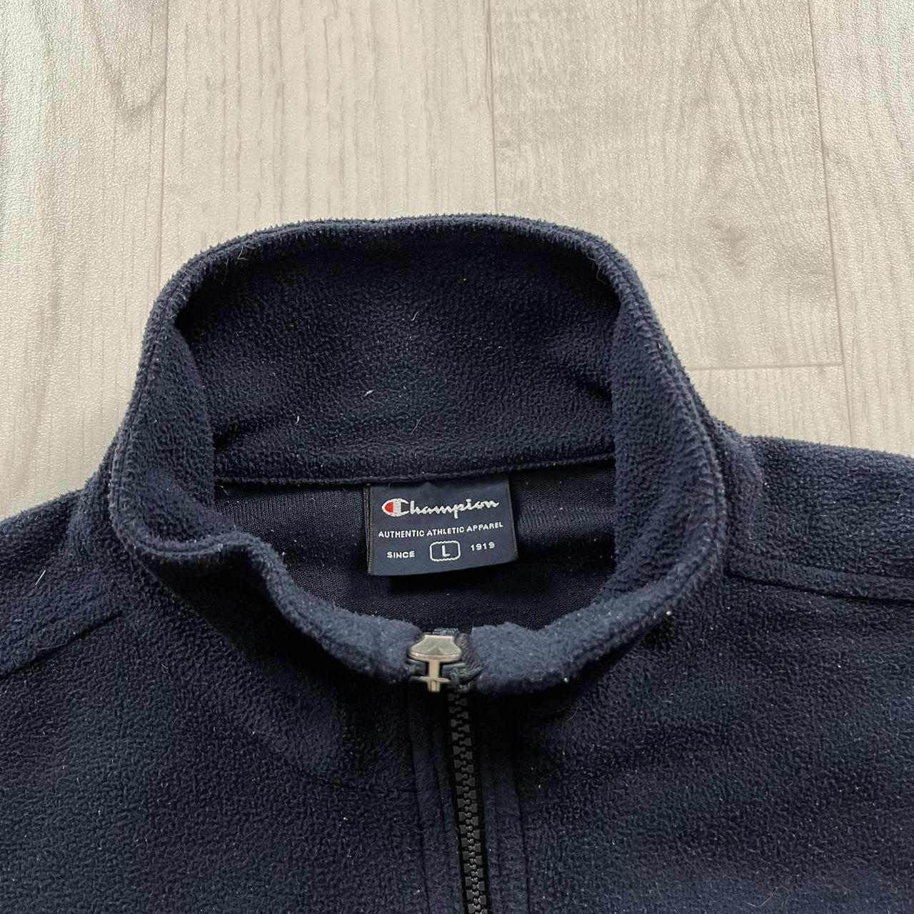 VINTAGE Y2K CHAMPION ZIP UP UTILITY FLEECE NAVY