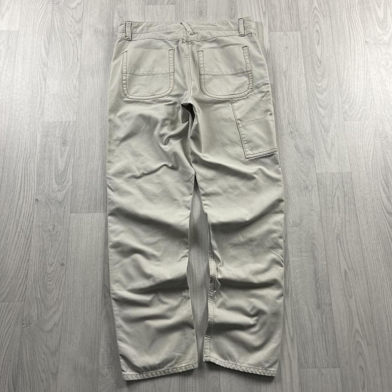 VINTAGE JACK THREADS DOUBLE KNEE CARPENTER JEANS CREAM