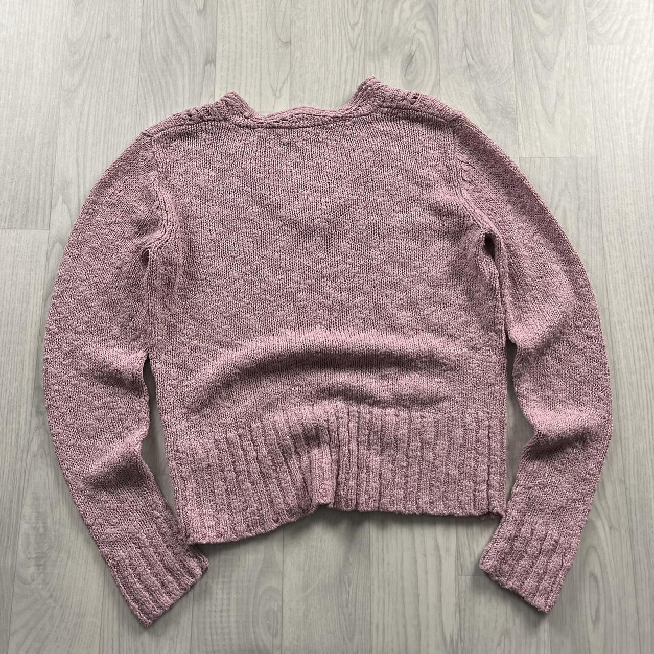 VINTAGE Y2K DUNNES CHUNKY KNITTED JUMPER BABY PINK