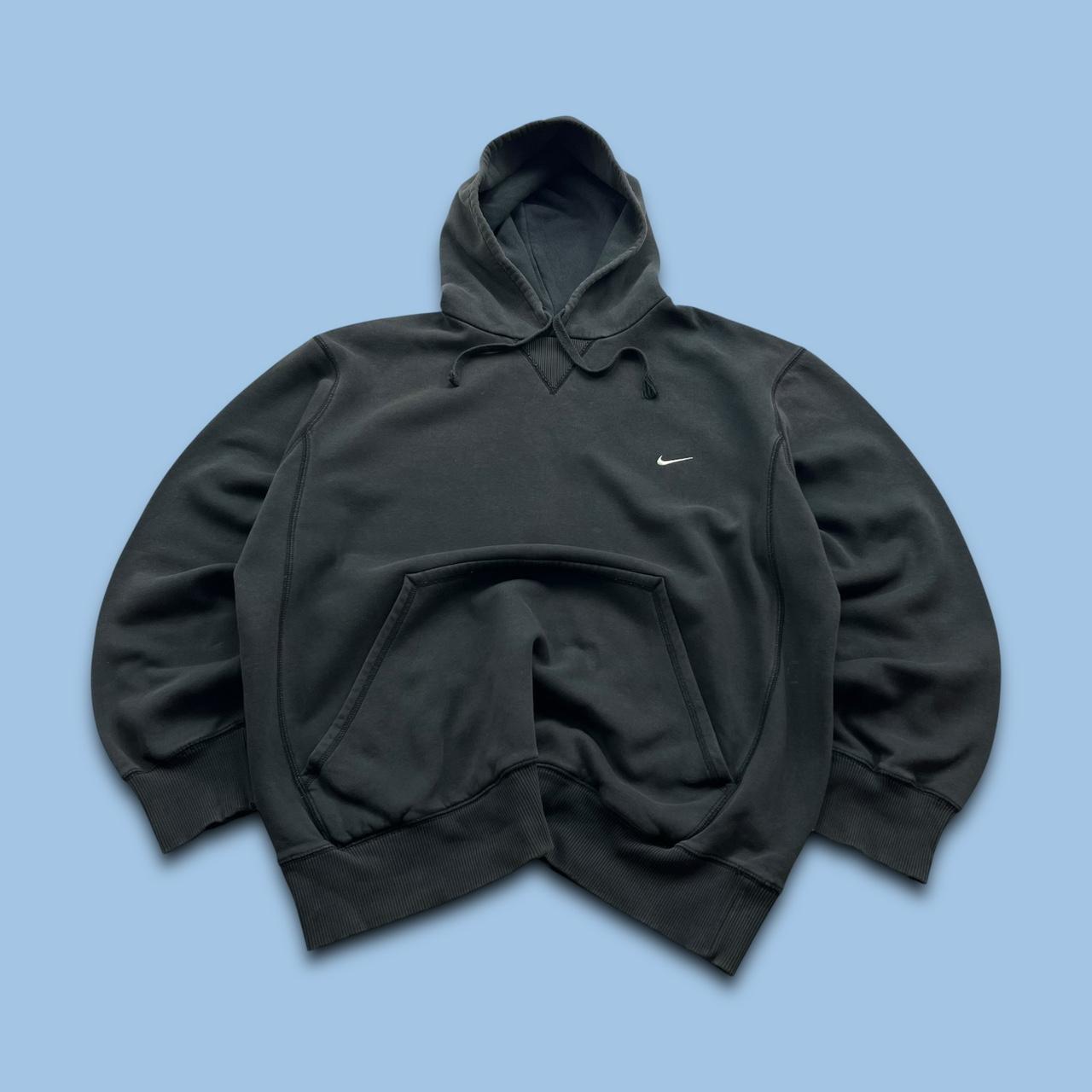 VINTAGE Y2K NIKE ZIP UP HOODIE BLACK