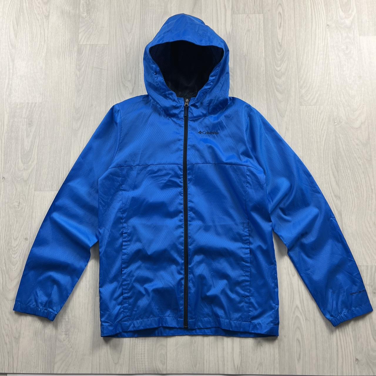 VINTAGE 00s COLUMBIA TECHNICAL HOODED LIGHTWEIGHT JACKET BLUE