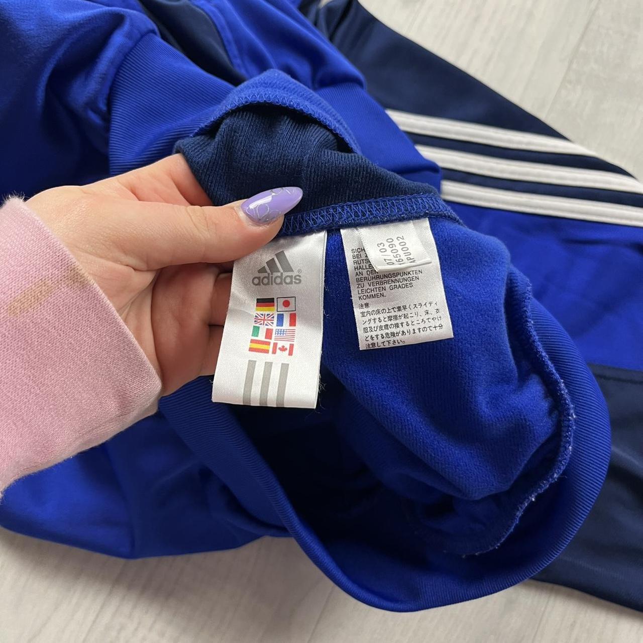 VINTAGE 00s ADIDAS ZIP UP TRACK JACKET BLUE
