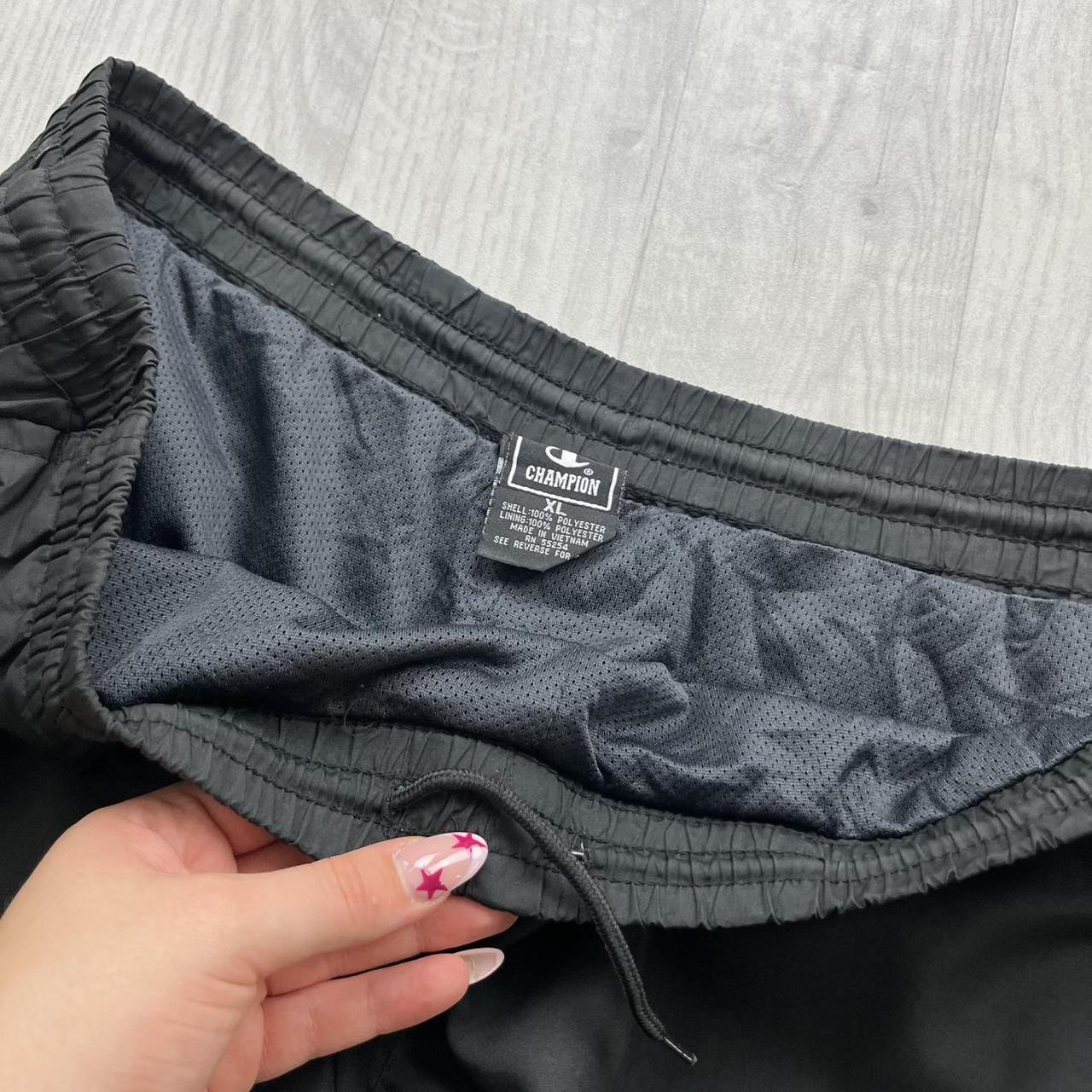VINTAGE Y2K CHAMPION BAGGY TRACKSUIT BOTTOMS BLACK