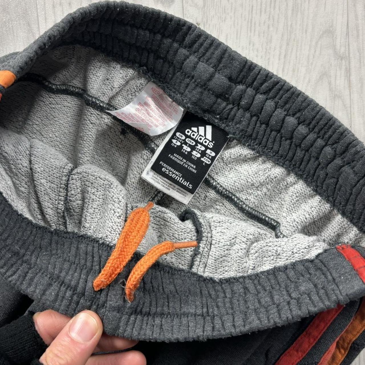 VINTAGE Y2K ADIDAS ESSENTIALS BAGGY COTTON SWEATPANTS GREY