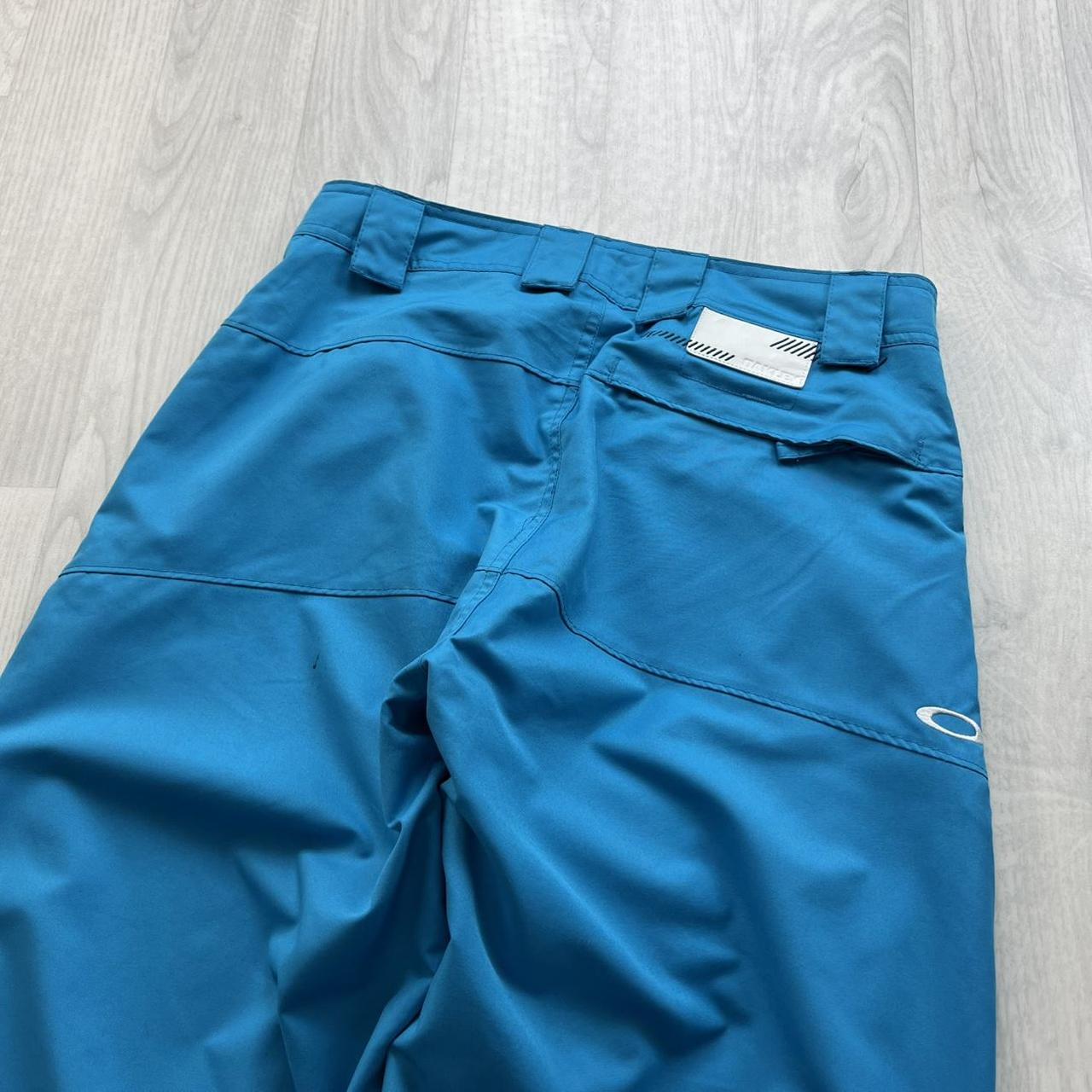 VINTAGE Y2K OAKLEY LOW RISE BAGGY SKI PANTS SALOPETTES BLUE