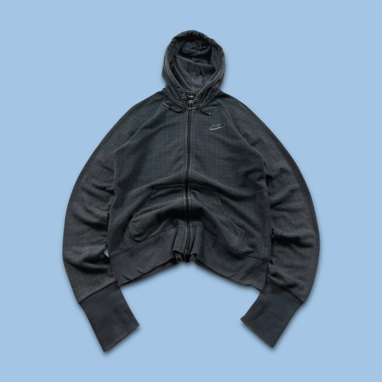 VINTAGE Y2K NIKE ZIP HOODIE BLACK