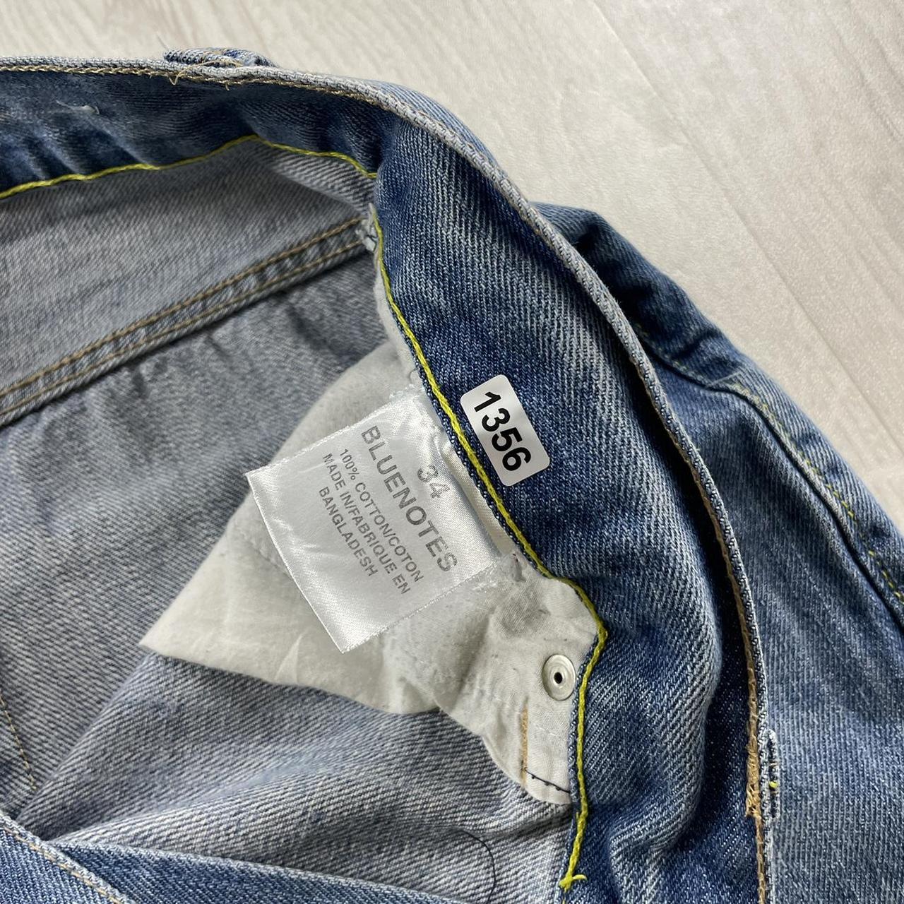 VINTAGE BLUENOTES BAGGY LOOSE HIP HOP JORTS BLUE (36w)