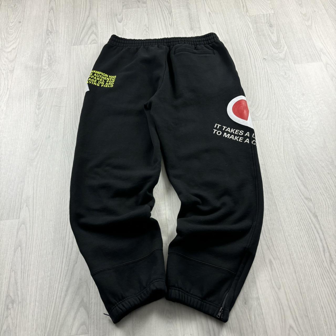 VINTAGE Y2K CHAMPION BAGGY COTTON SWEATPANTS BLACK