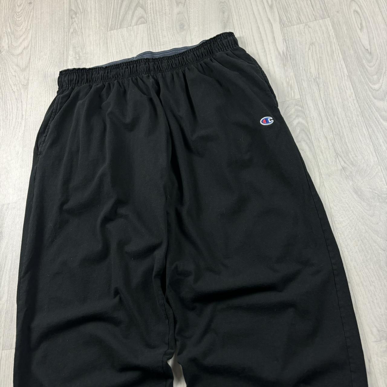 VINTAGE 00s CHAMPION BAGGY LIGHTWEIGHT SWEATPANTS BLACK