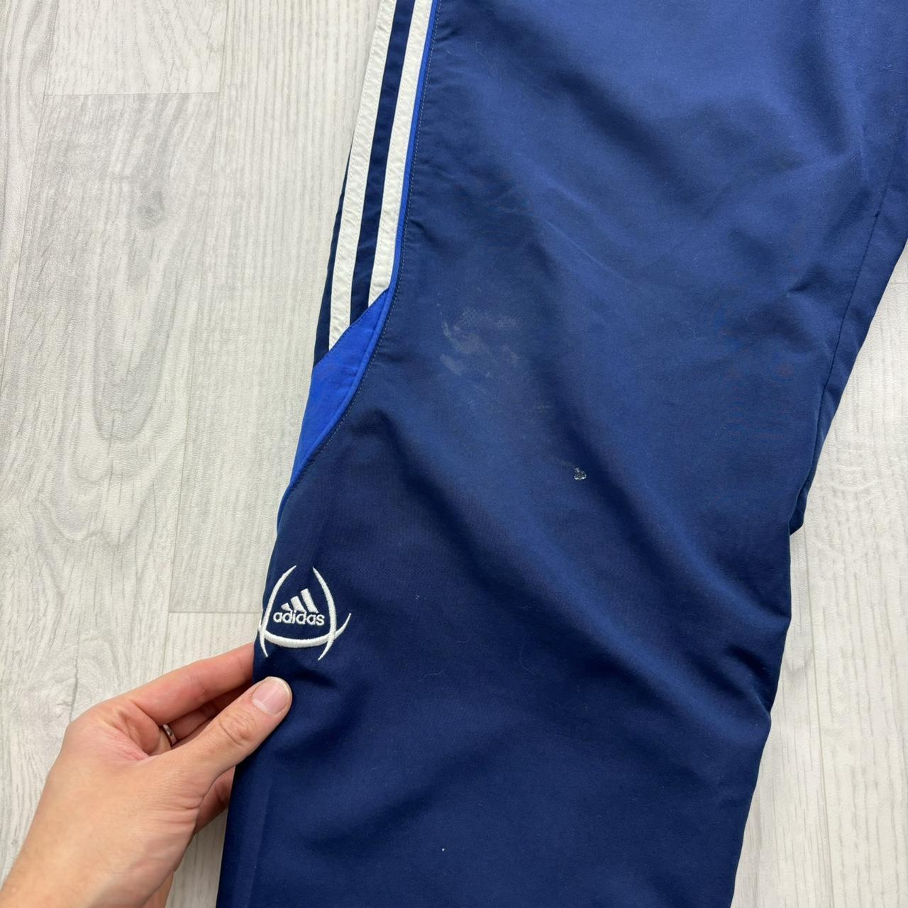 VINTAGE Y2K ADIDAS BAGGY TRACKSUIT BOTTOMS NAVY