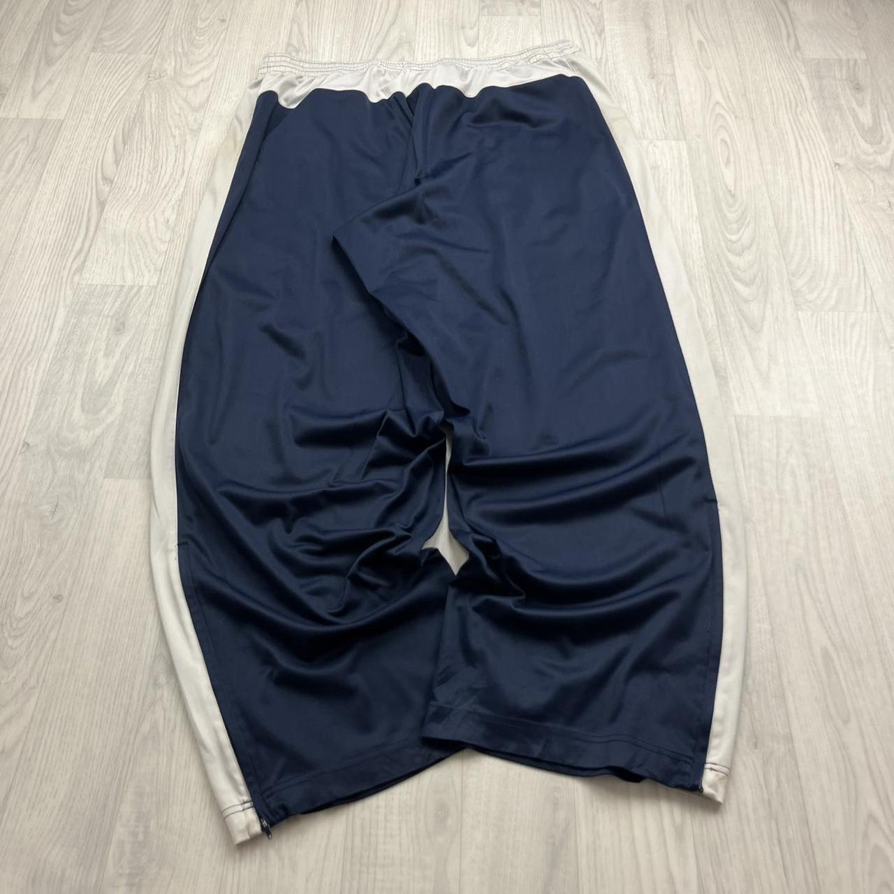 VINTAGE Y2K NIKE BASKETBALL BAGGY WIDE LEG TRACKSUIT BOTTOMS NAVY