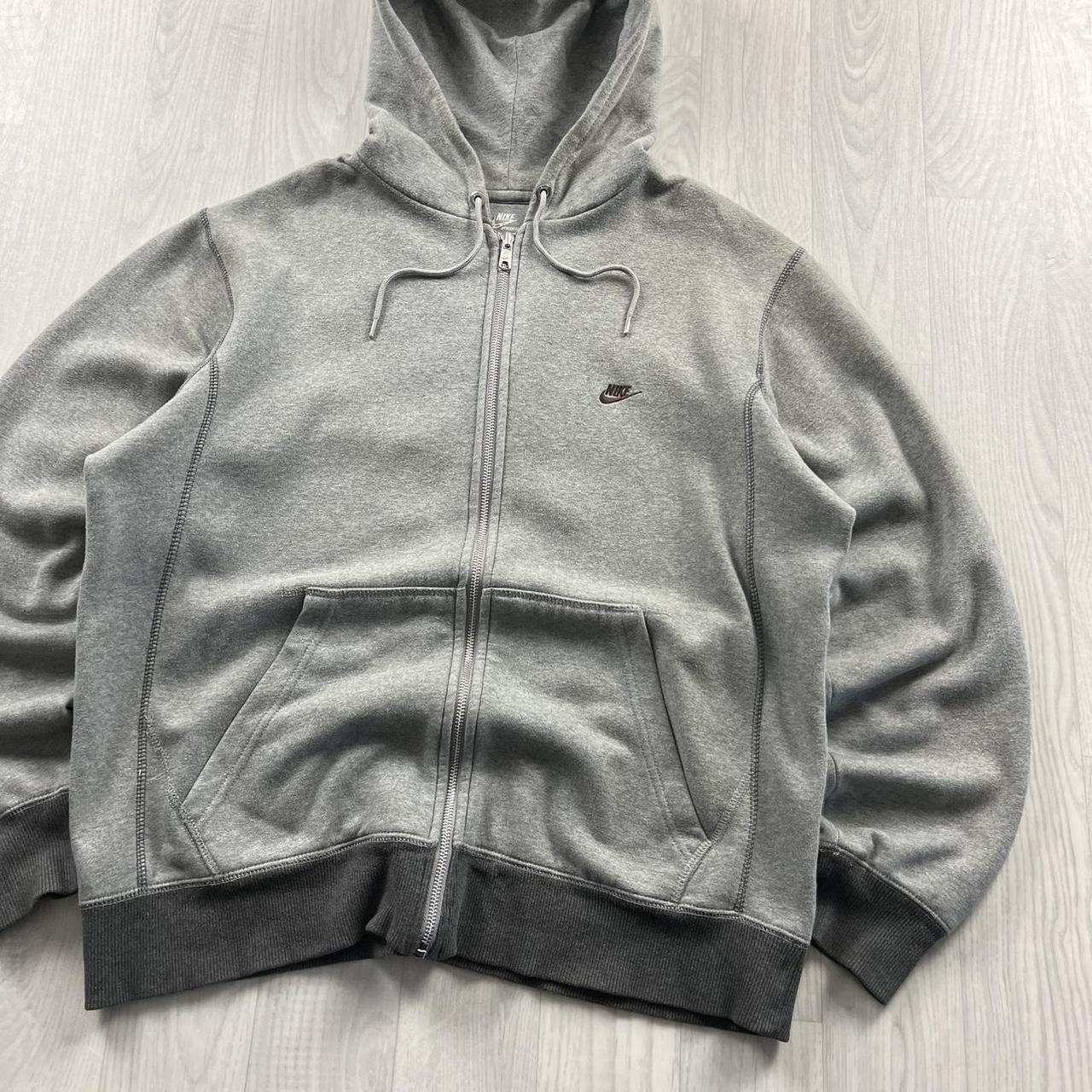 VINTAGE Y2K NIKE ZIP HOODIE GREY