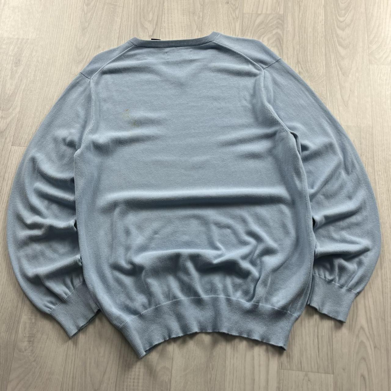 VINTAGE Y2K CHAPS KNITTED JUMPER BLUE