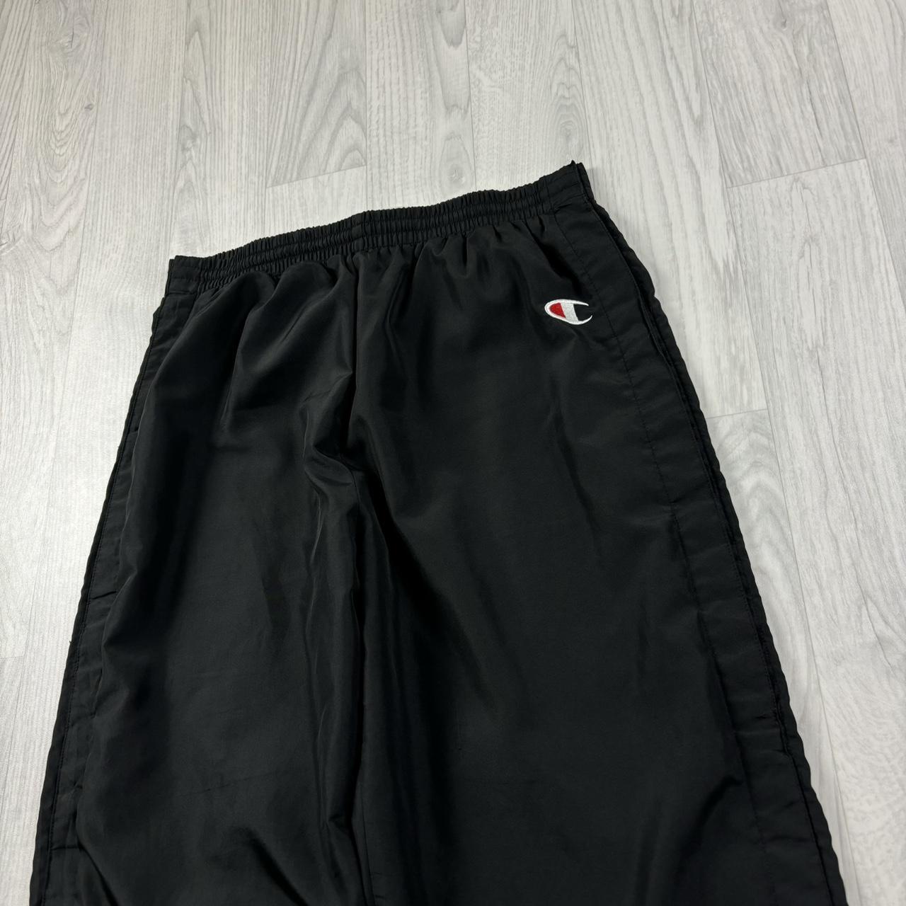 VINTAGE Y2K CHAMPION BAGGY TRACKSUIT BOTTOMS BLACK