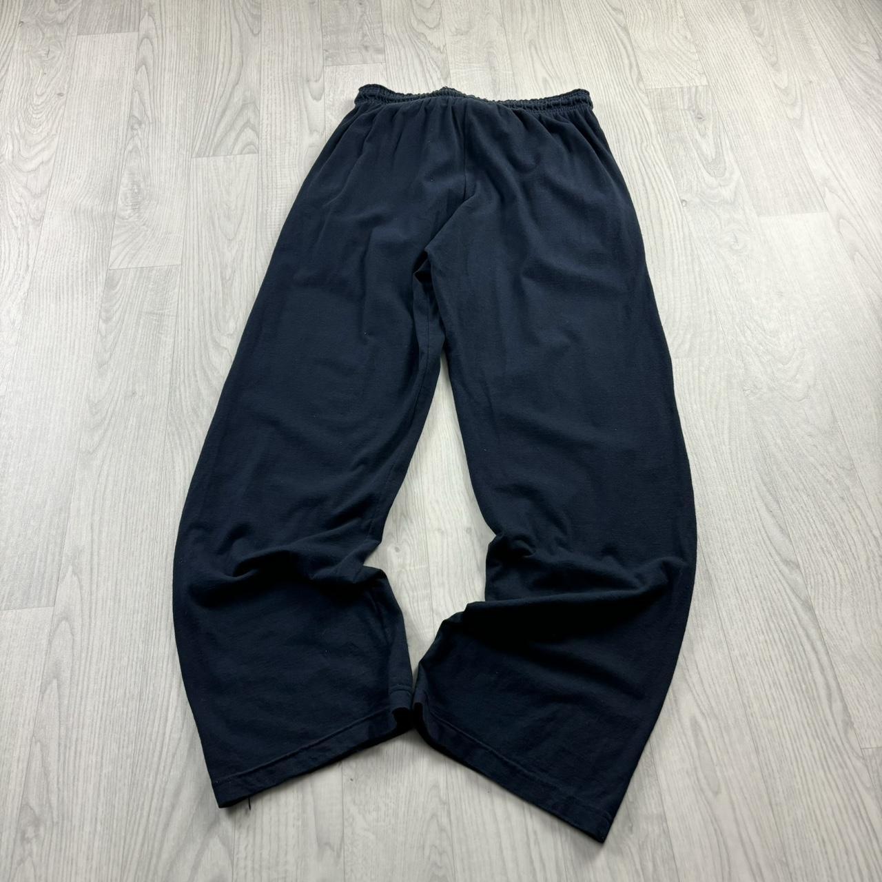 VINTAGE CHAMPION LIGHTWEIGHT BAGGY COTTON SWEATPANTS NAVY