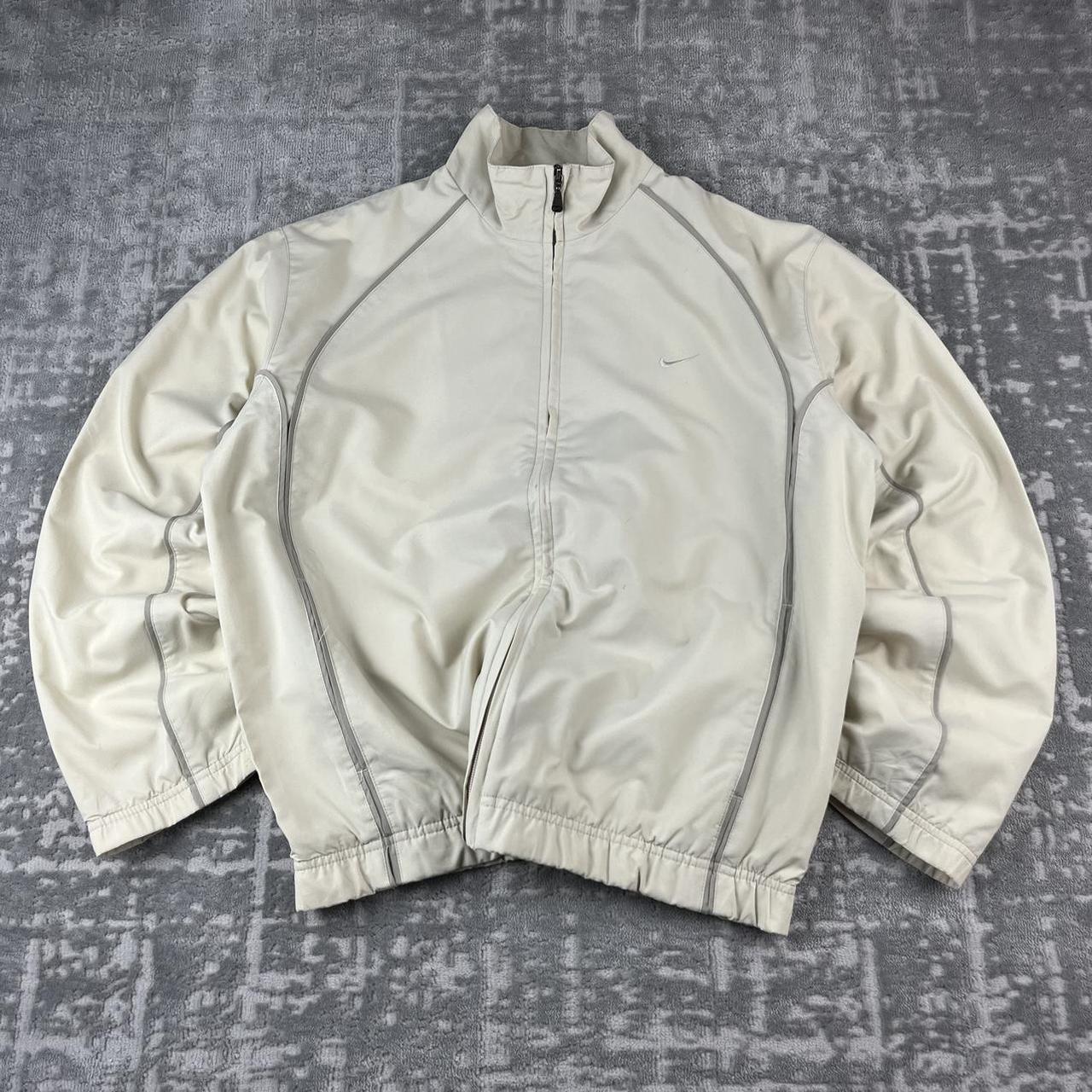 VINTAGE Y2K NIKE WINDBREAKER TRACKSUIT SPORTY JACKET CREAM