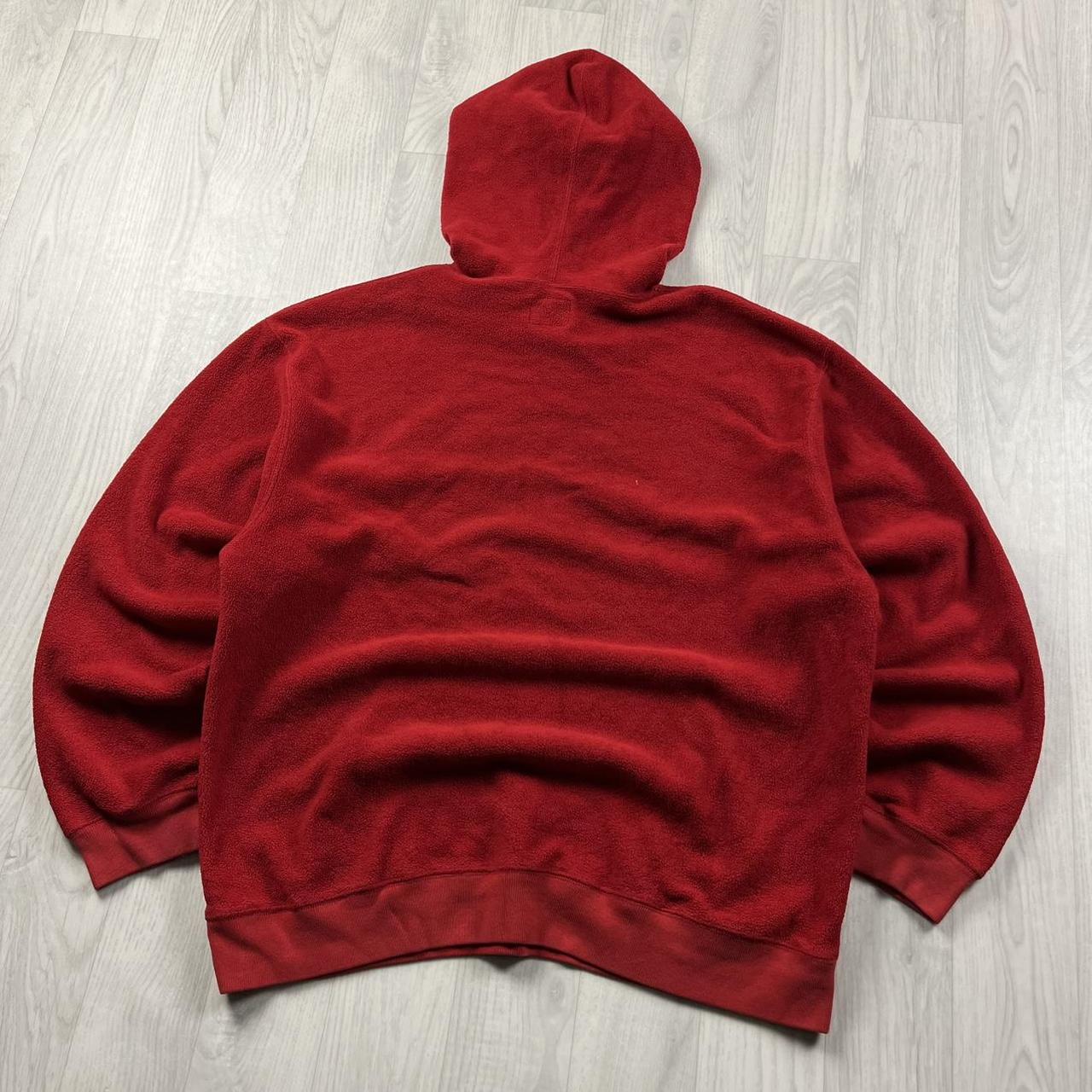 VINTAGE Y2K GAP SPELL OUT FLEECE HOODIE RED