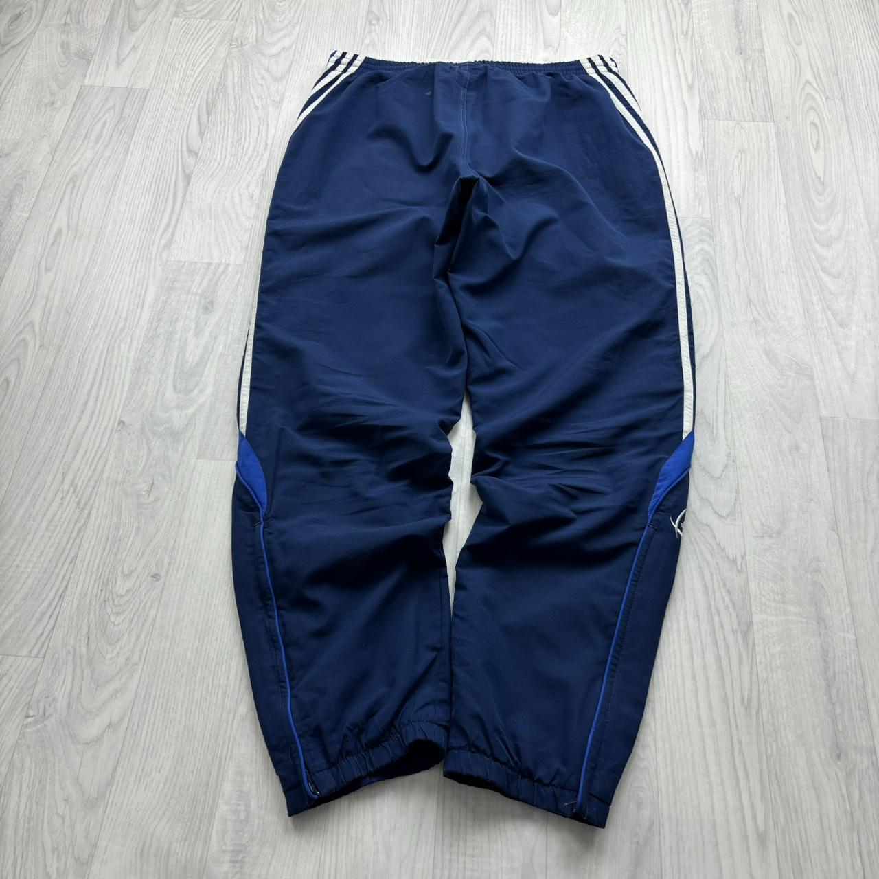 VINTAGE Y2K ADIDAS BAGGY TRACKSUIT BOTTOMS NAVY
