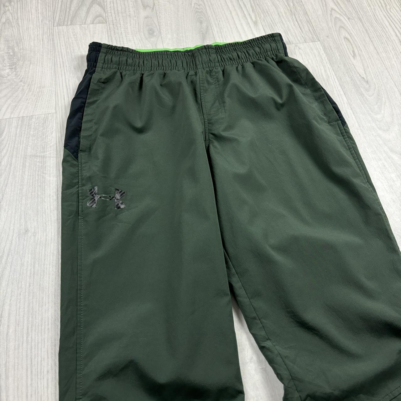 UNDER ARMOUR BAGGY TRACKSUIT BOTTOMS GREEN