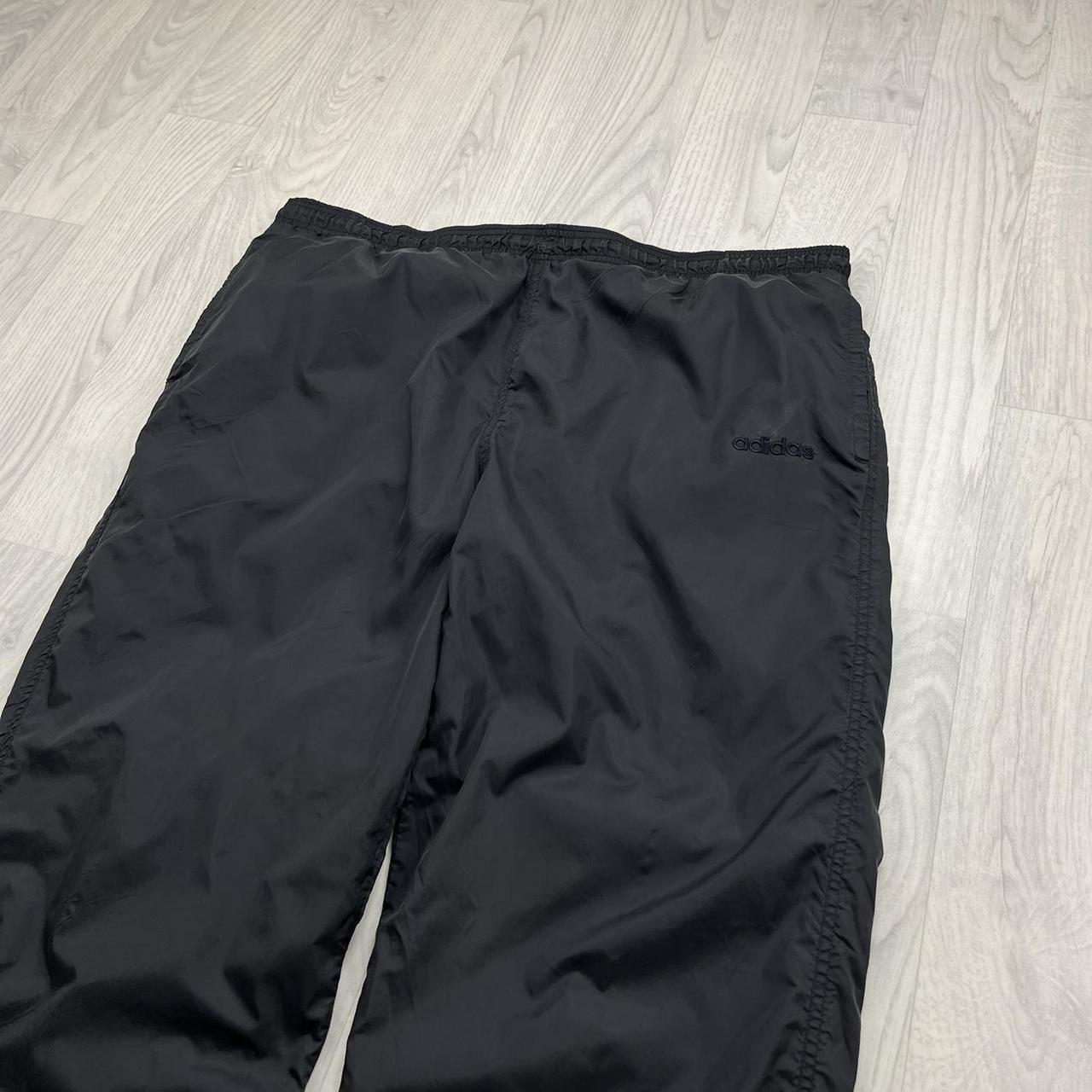 VINTAGE Y2K ADIDAS BAGGY TRACKSUIT BOTTOMS BLACK