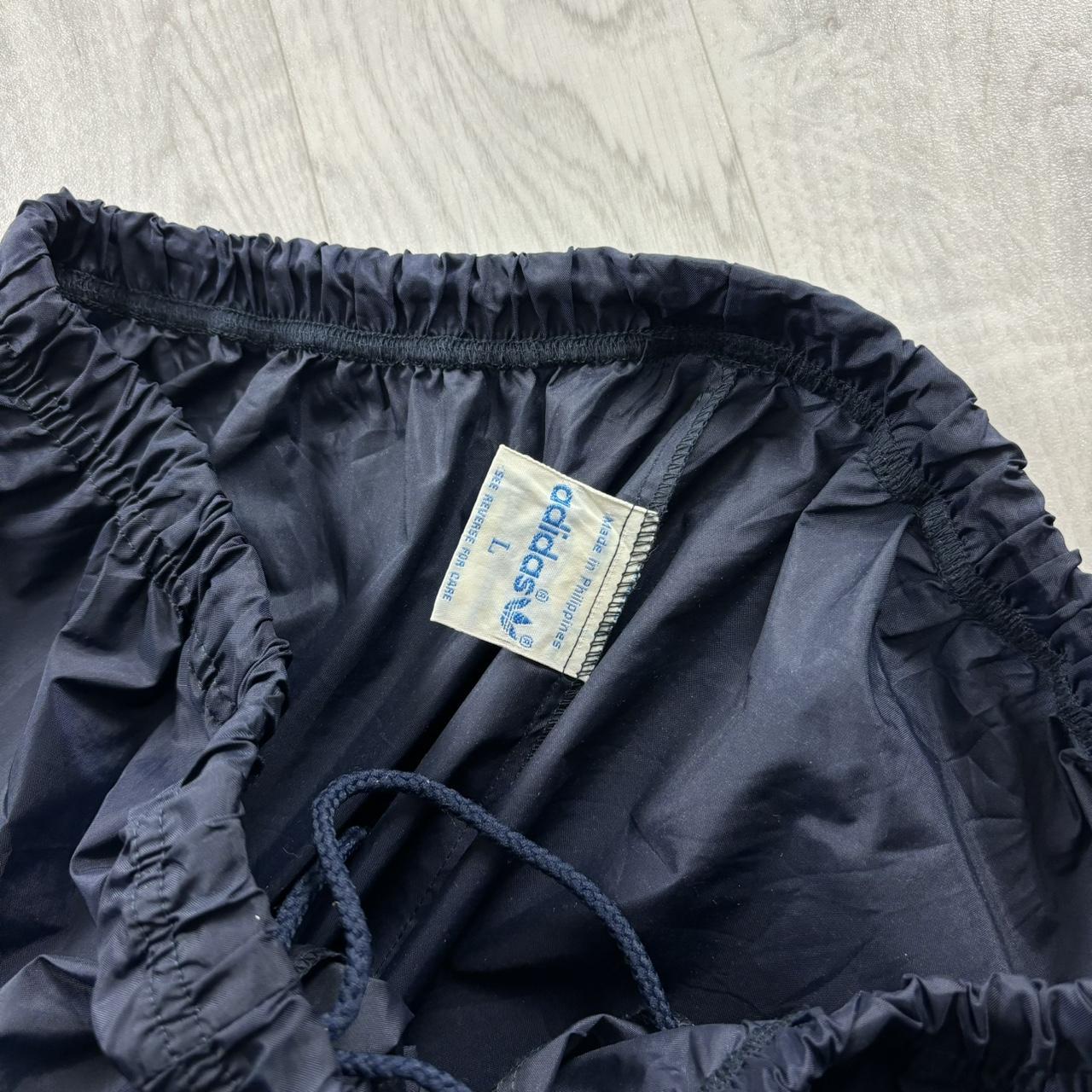 VINTAGE 90s ADIDAS BAGGY TRACKSUIT BOTTOMS NAVY