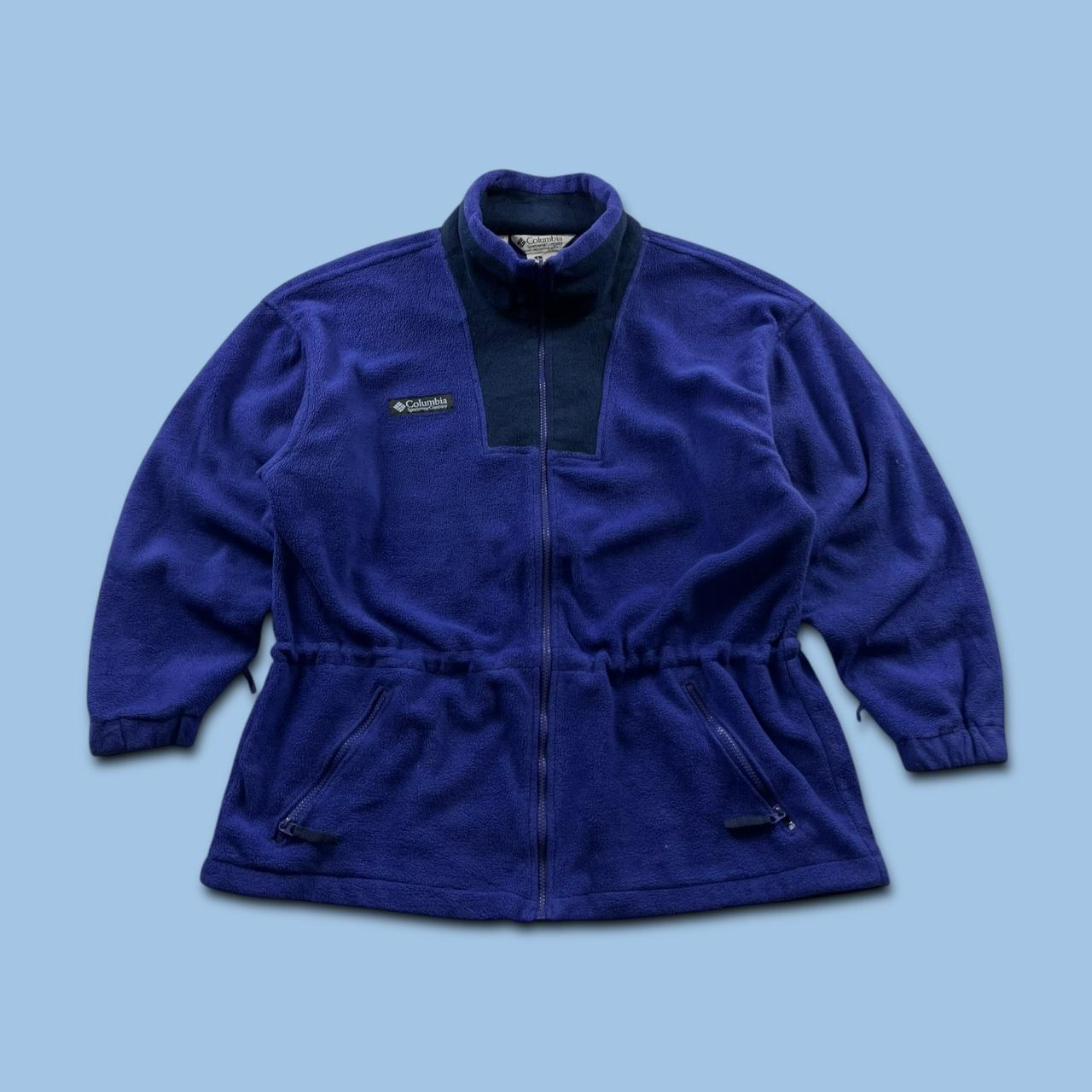 VINTAGE Y2K COLUMBIA ZIP UP TECHNICAL SKI FLEECE PURPLE
