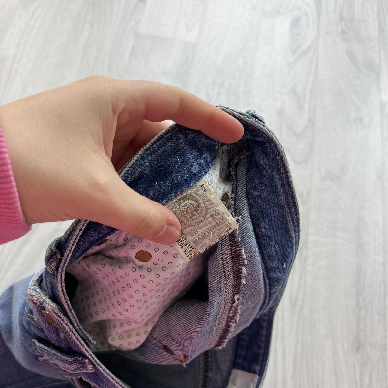 VINTAGE Y2K DIESEL KYCUT LOW RISE EMBROIDERED BOOTCUT JEANS BLUE