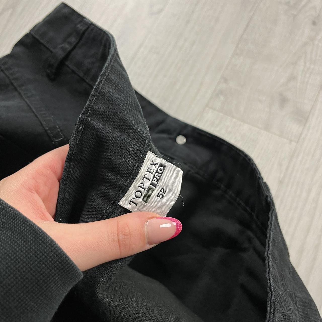 VINTAGE BAGGY STRAIGHT LEG CARPENTER WORKWEAR JEANS BLACK