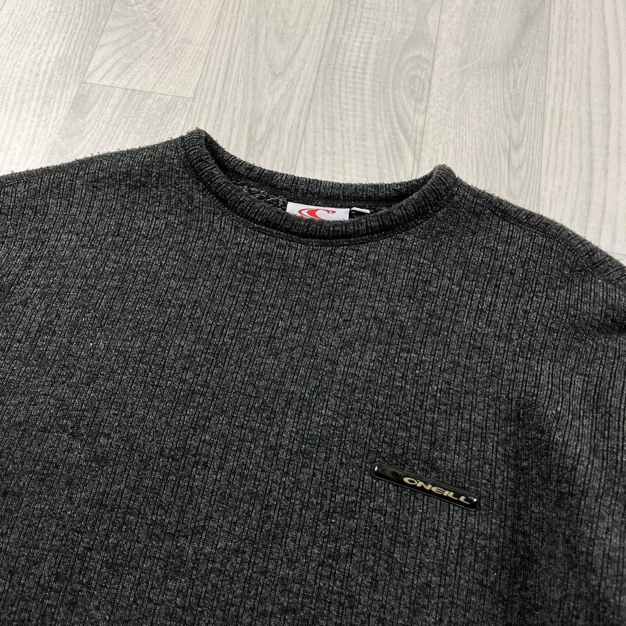 VINTAGE Y2K O’NEILL CHUNKY KNITTED JUMPER GREY