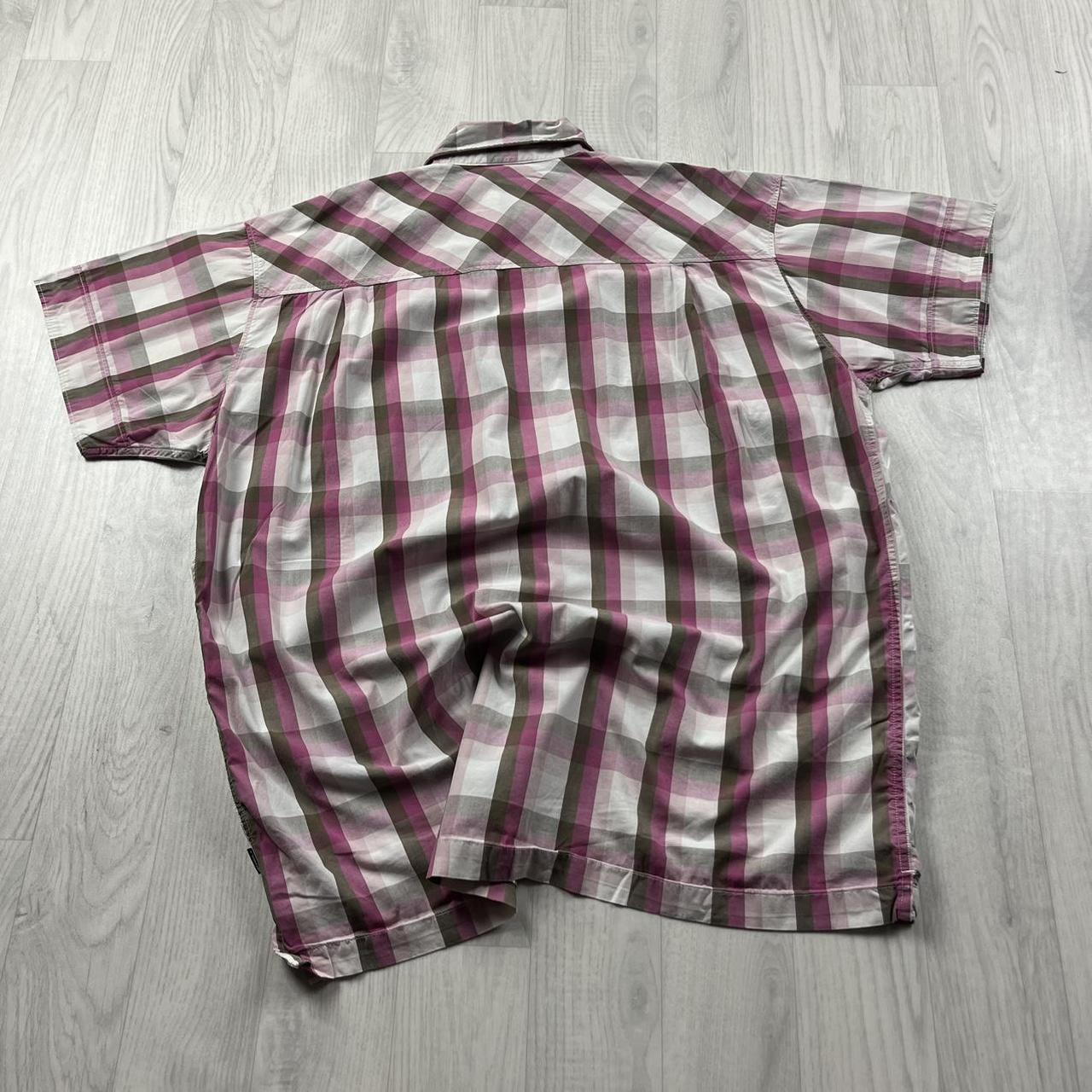 VINTAGE Y2K ONEILL SHORT SLEEVE CHECKERED SHIRT PINK