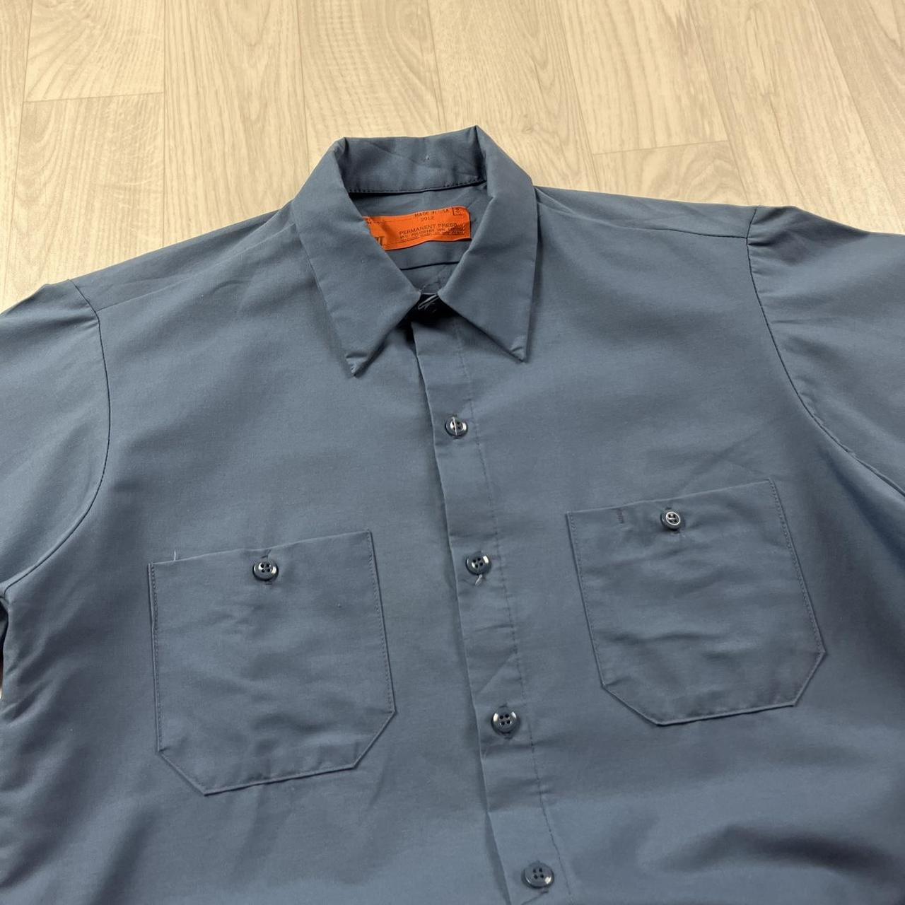 VINTAGE Y2K UTILITY SHORT SLEEVE SHIRT BLUE