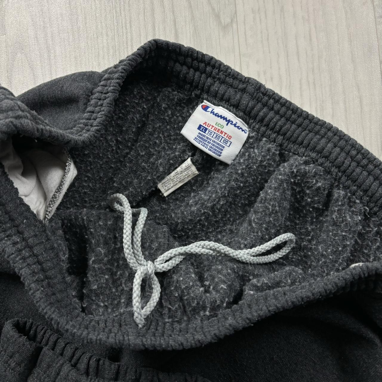 VINTAGE 00s CHAMPION BAGGY COTTON SWEATPANTS CHARCOAL GREY