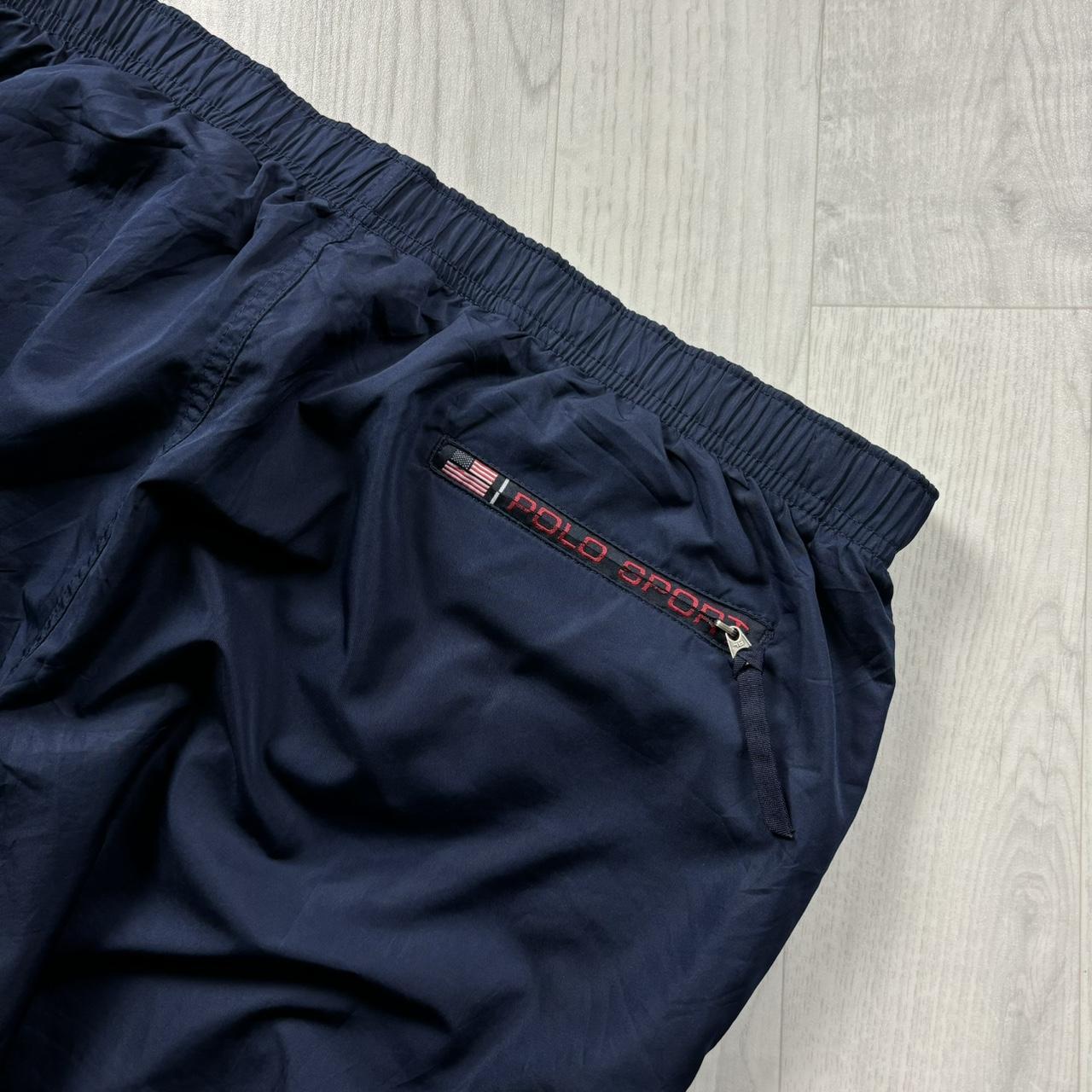 VINTAGE Y2K POLO SPORT RALPH LAUREN BAGGY TRACKSUIT BOTTOMS NAVY