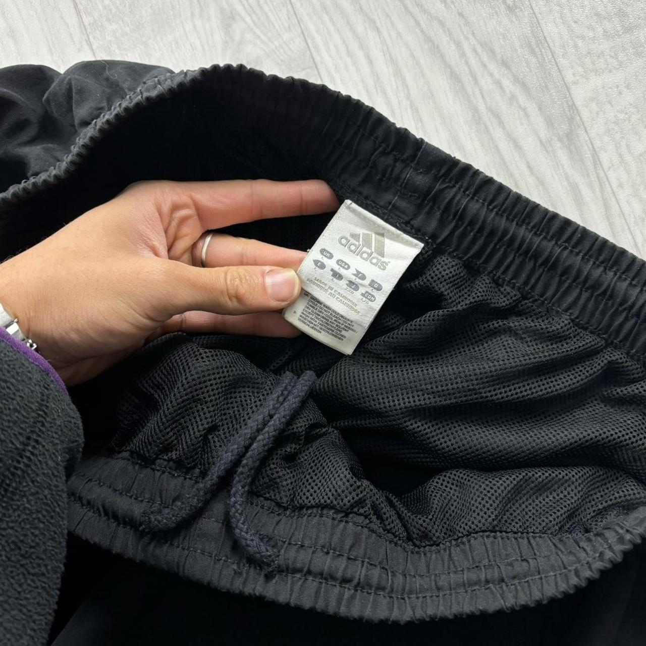 VINTAGE Y2K ADIDAS BAGGY TRACKSUIT BOTTOMS BLACK