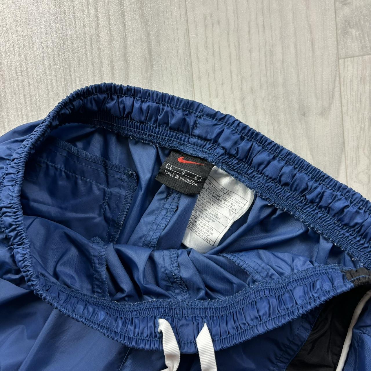 VINTAGE Y2K NIKE BAGGY SHELL TRACKSUIT BOTTOMS BLUE
