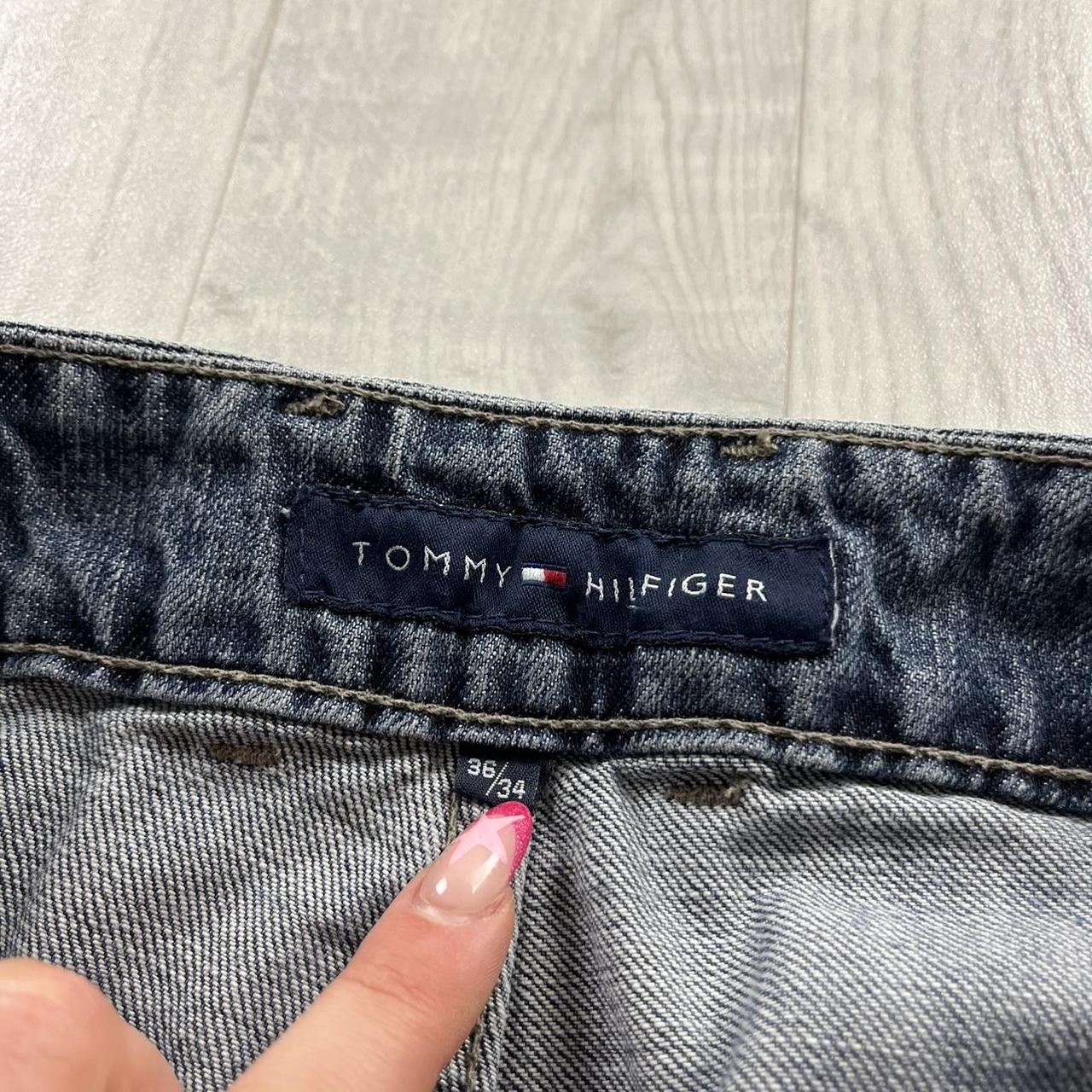 VINTAGE Y2K TOMMY HILFIGER STRAIGHT LEG BAGGY JEANS BLUE