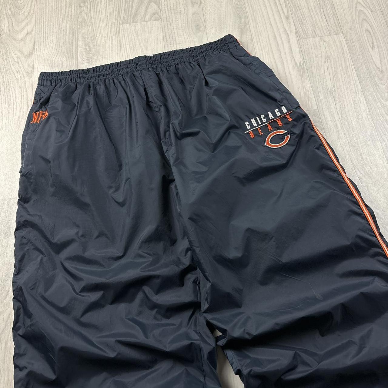VINTAGE Y2K NFL CHICAGO BEARS BAGGY TRACKSUIT BOTTOMS NAVY
