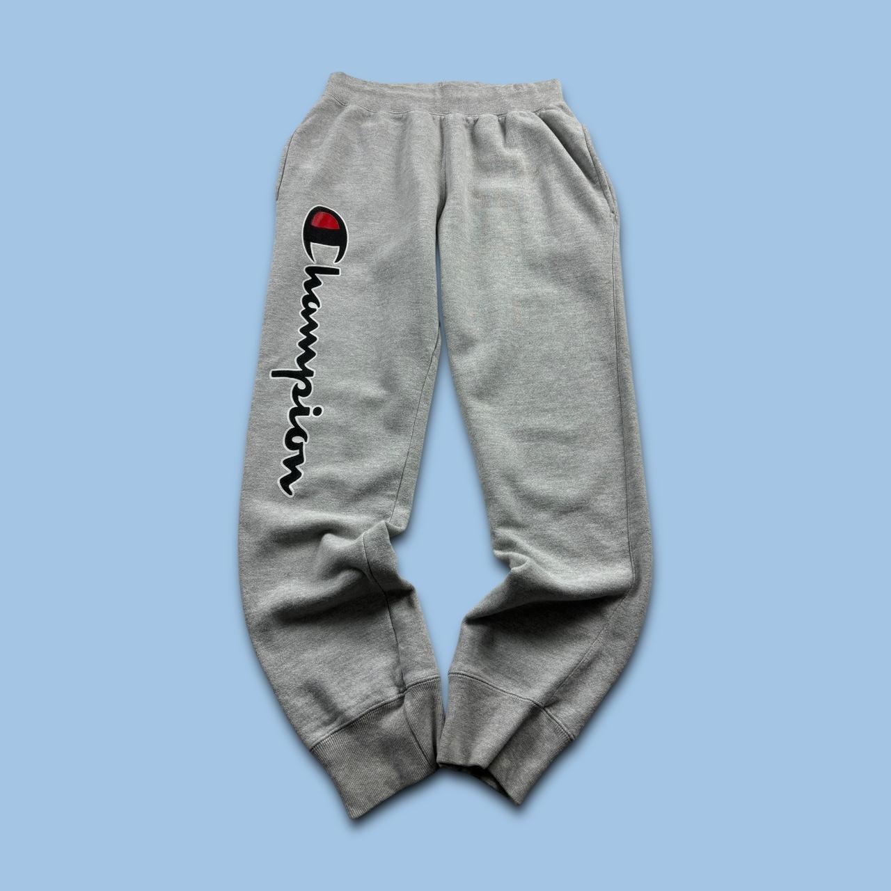 VINTAGE CHAMPION REVERSE WEAVE BAGGY COTTON SWEATPANTS GREY