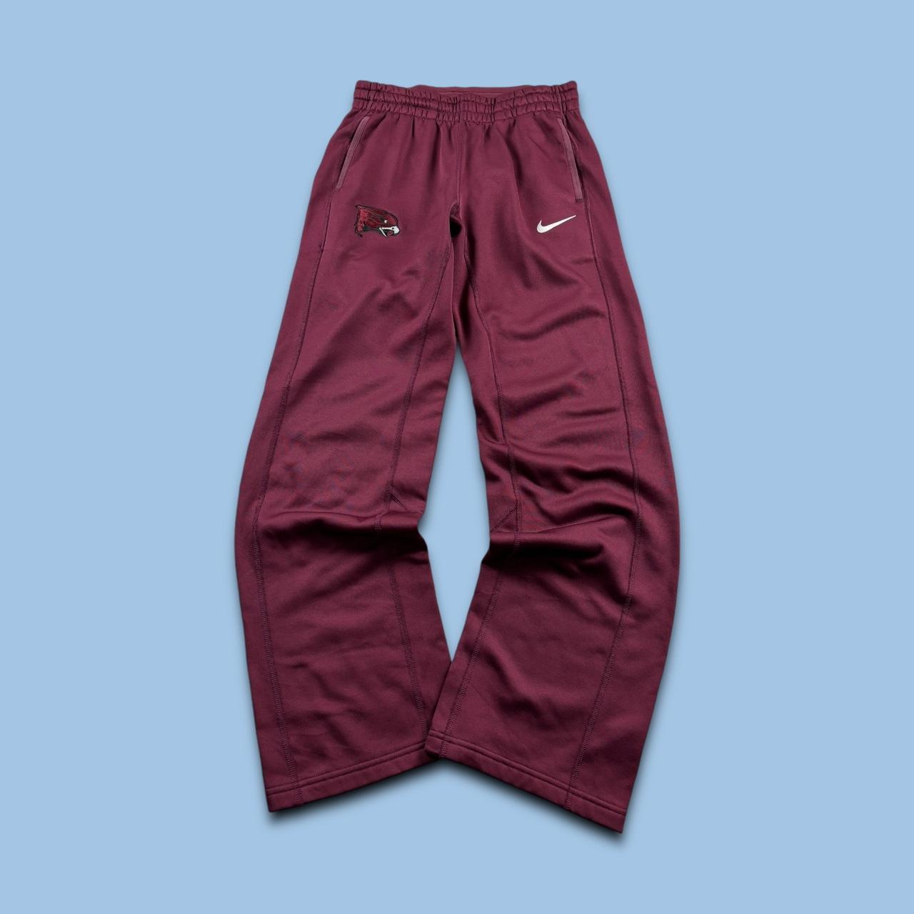 Burgundy nike track pants hotsell