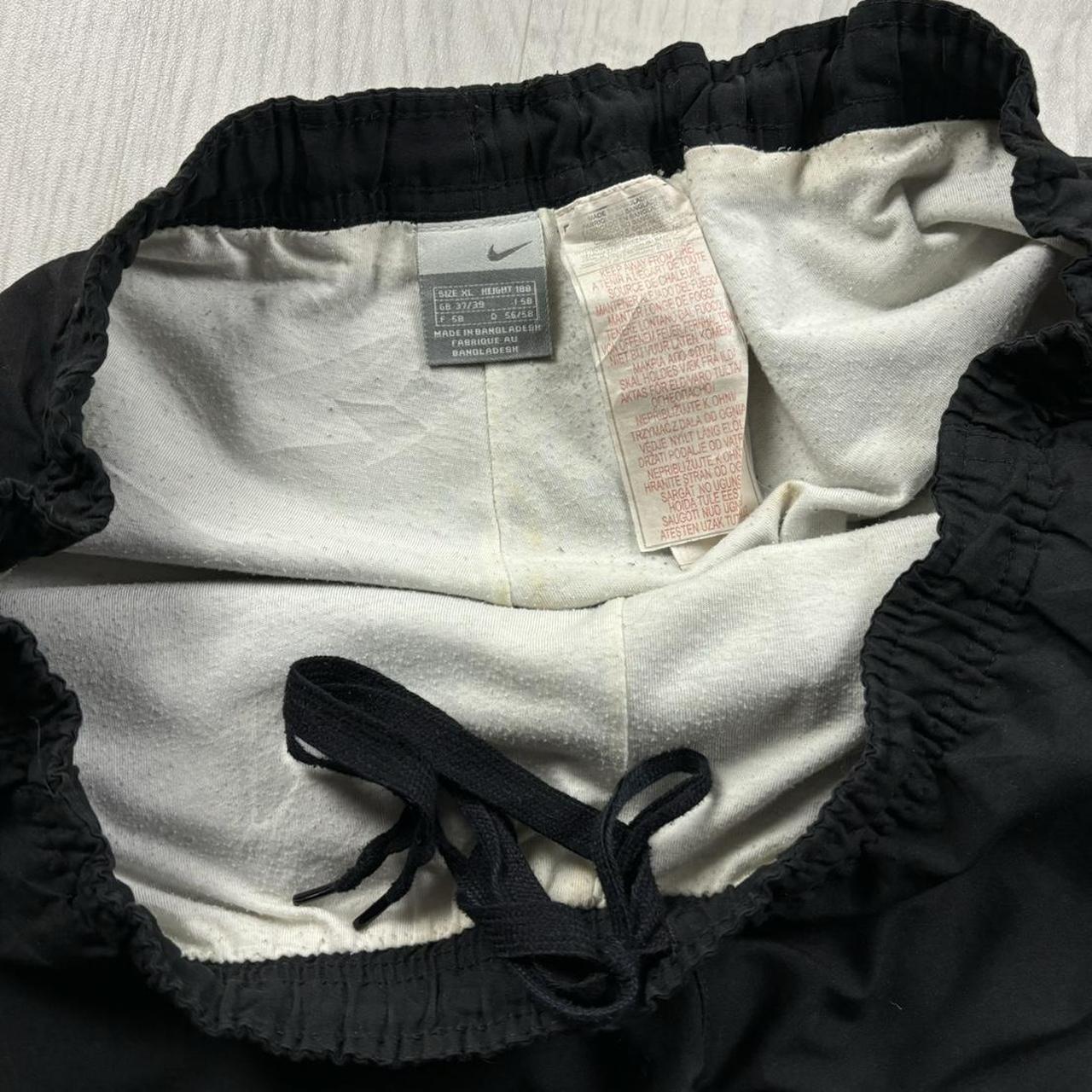 VINTAGE Y2K NIKE STRAIGHT LEG BAGGY TRACKSUIT BOTTOMS BLACK
