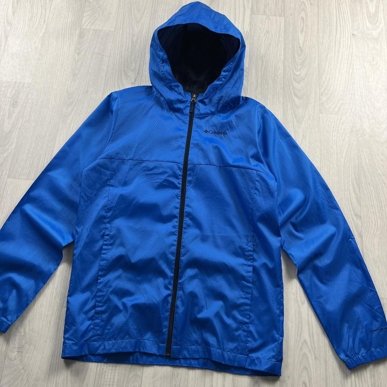 VINTAGE 00s COLUMBIA TECHNICAL HOODED LIGHTWEIGHT JACKET BLUE