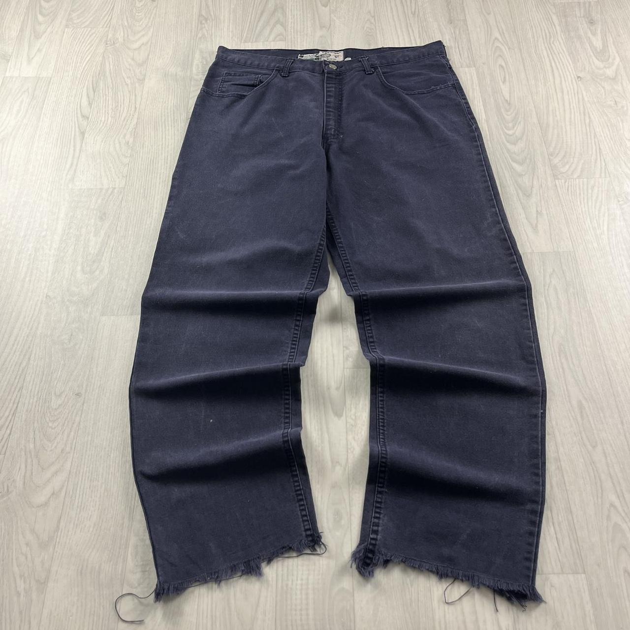 VINTAGE WESTEX BAGGY CARPENTER JEANS PURPLE (38x32)